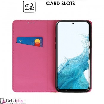 Telone atverčiamas dėklas - gėlėtas (Samsung S22 Plus) Telone atverčiamas dėklas - gėlėtas (Samsung S22 Plus)